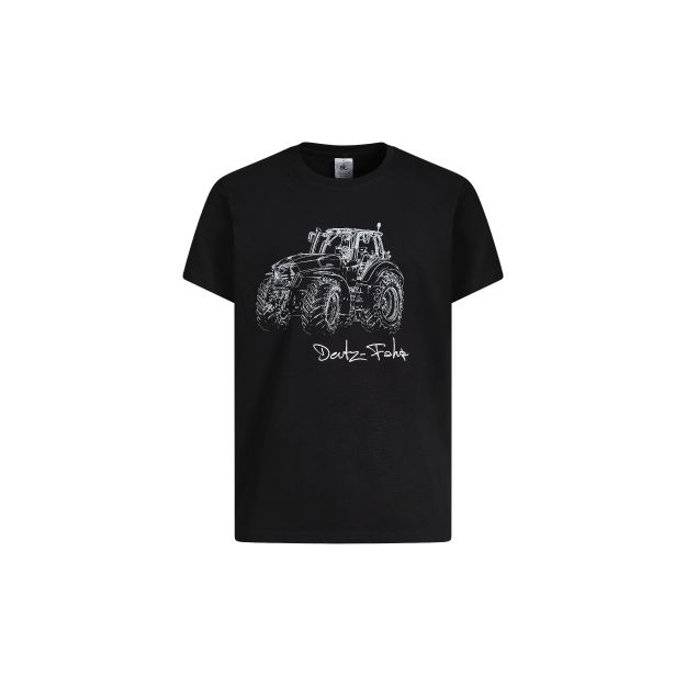 Zdjęcie T-shirt męski czarny DEUTZ-FAHR