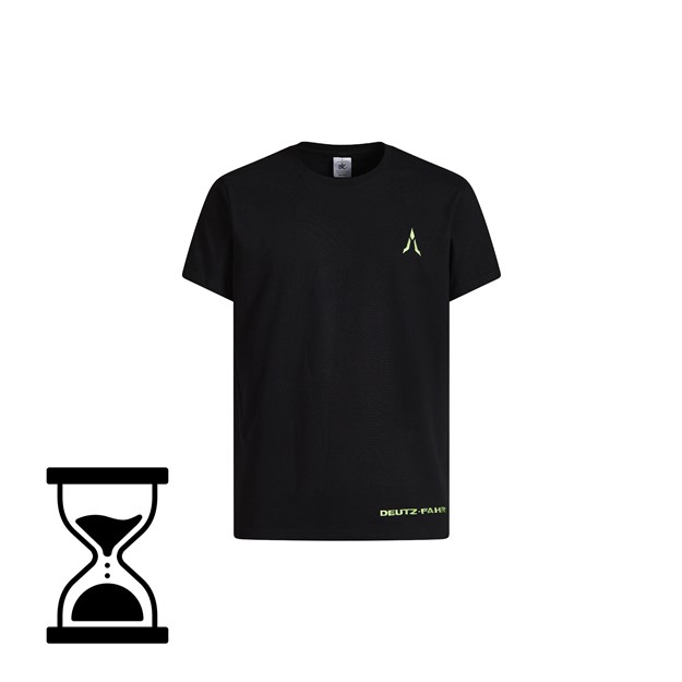 Zdjęcie Czarny T-shirt z haftowanym logo DEUTZ-FAHR