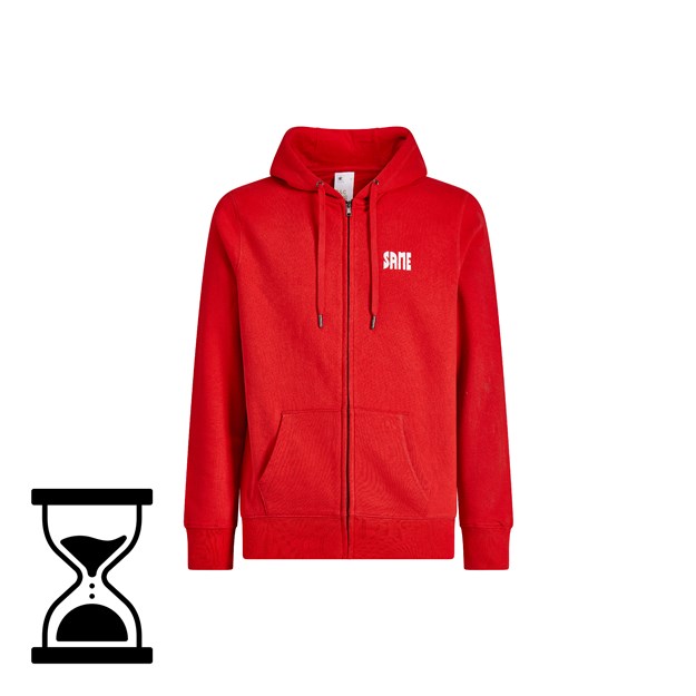 Zdjęcie Czerwona bluza męska SAME z kapturem